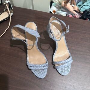 Banana Republic Light Blue Heels with Ankle Straps and Medium Height